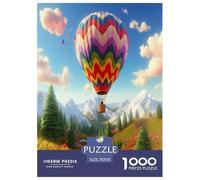 Hot Air Balloon Jigsaw Puzzles Puzzles for Adults Kids. 1000 Piece Great Gifts Challenge Toy Educational Games Home Decoration for Educational Games Gifts 70x50cm/1000pcs