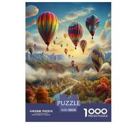 Hot Air Balloon Jigsaw Puzzles Puzzles for Adults Kids. 1000 Pieces Great Gifts Challenge Toy Educational Game Home Decoration for Educational Games Gifts 38x26cm/1000pcs