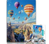 Hot Air Balloon Jigsaws 1000 Pieces for Teenagers,Educational Games Home Decoration Deal As Gifts for The Whole Family 50x75cm
