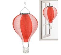 Hot Air Balloon Lamp - Size 40x19cm, Solar Waterproof Light Hanging | Farm Patio Holiday Decoration Unique Garden Decor Mood Lighting Path Backyard Tree Ornament