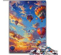 Hot Air Balloon Oil Painting Puzzles for Adults Teens 2000pc Puzzle, Suitable for Ages 14 And Up Family Fun It Is Ideal As A Gift for The Whole Family (70x100cm)