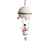 Hot Air Balloon Ornament - Christmas Tree Hanging, Holiday Decor Ball | Whimsical Valentine Decoration For Kids, Festive Bauble Celebration, Romantic Tag, Winter Display, Cute Seasonal Accent