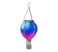 Hot Air Balloon Outdoor Solar Hanging Lights - Hot Air Balloon Solar Light, Waterproof Hot Air Balloon Lights, Solar Hot Air Balloon Lantern, Decorative Lamp With Flickering Flame Led Lights 30×14.5cm