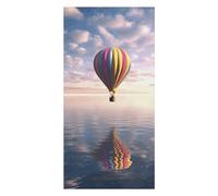 Hot Air Balloon Over The Sea Beach Towels Extra Large, Quick Dry Absorbent Multipurpose, Oversized Beach Towel, Sand Free Foldable Lightweight, Travel Towel, For Beach Pool Camping Travel Vacation, 63