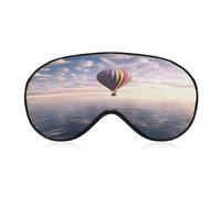 Hot Air Balloon Over The Sea Sleep Mask Eye Mask Travel Eye Cover