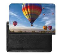 Hot Air Balloon Passport Cover Protector Rfid Blocking Passport Holder Id Card Holder Secure Travel Wallet Organizer for Passport Tickets Credit Cards, style, One Size