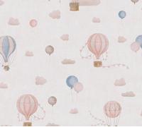 Hot Air Balloon Pastels Sky Clouds Wallpaper As Creation 77077-1