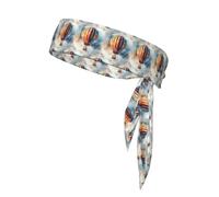 Hot Air Balloon Printing Multifunctional Sports Double-Sided Headscarf Sports Stretchable Casual Lightweight Headband