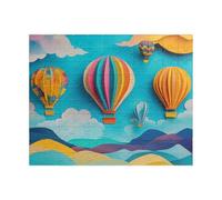 Hot Air Balloon Scenery Jigsaw Puzzles for Adults 1500 Pieces Educational Toys Challenging Game 1500 Piece Puzzles for Adults for The Whole for Women Gifts for Men