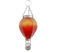 Hot Air Balloon Solar Lantern, Acrylic Solar Hot Air Balloon Lantern, Automatic Sensing Air Balloon Solar Lights, Waterproof Flickering Flame Solar Balloon Lights for Outdoor Garden ( C )
