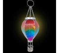 Hot Air Balloon Solar Lantern, ing Solar Lanterns with Flickering Flame, Colorful Outdoor Lights Waterproof Lanterns, Solar Hot Air Balloon Flame ing Garden Light for Lawn Porch