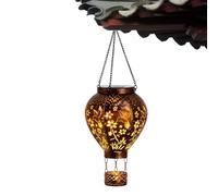 Hot Air Balloon Solar Light | Hummingbird and Mushroom Waterproof Light - Solar Powered Lantern | for Patio Fence Path Wall Night Party Wedding Pool Porch Restaurant