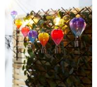 Hot Air Balloon Solar String Lights Hot Air Balloon Hanging Lantern,Colourful Solar Light for Outdoor Garden [Energy Class