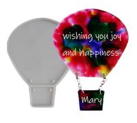 Hot Air Balloon Sturdy Silicone Label Mold for Unique Dessert Creation and Decorative Easy Release Designs