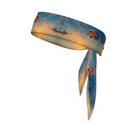 hot air balloon sunset Patterned sports headband for men and women, sweat-absorbing headband for badminton, mountaineering and cycling
