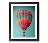 Hot Air Balloon Traditional Vol.3 Framed Print | A2 Black Framed Wall Art | Ready to Hang | Classic Nature Picture | Living Room Bedroom Lounge Office