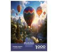 Hot Air Balloon Valley 1000 Piece Jigsaw Puzzle for Adults Paper Relaxation Focus Home Gift 52x38cm/1000pcs