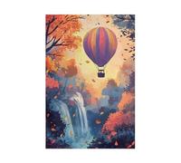 Hot Air Balloon Waterfall Jigsaw Puzzles for Adults 700 Pieces Educational Toys Challenging Game 700 Piece Puzzles for Adults for The Whole for Women Gifts for Men