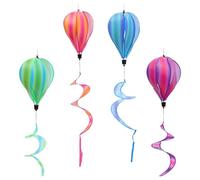 Hot Air Balloon Wind Chime, 4-Piece Hanging Decoration | Windmill for the Yard - for Backyard, Garden, Summer, Country House and Festive Decoration for Holidays
