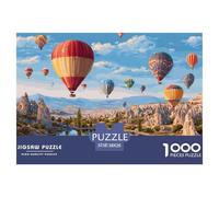 Hot Air Balloons Cappadocia Landscape 1000 Piece Jigsaw Puzzle Paper For Adults Night View Puzzle Game For Family Relaxing Decoration 38x26cm/1000pcs
