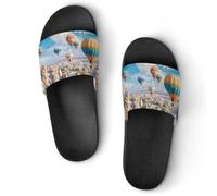 Hot Air Balloons Cappadocia Turkey Unisex Shower Slippers Non Slip Slides Bathroom Beach Pool Sandals