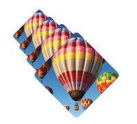 Hot Air Balloons Car Air Freshener Cards for Women Men 4 Pack Cute Car Accessories Long Lasting Scent Car Diffuser Hanging Auto Aromatherapy Tablets Car Fresheners Gifts