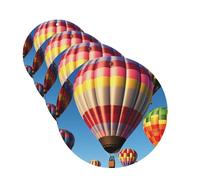 Hot Air Balloons Car Air Freshener Cards for Women Men 4 Pack Cute Car Accessories Long Lasting Scent Car Diffuser Hanging Auto Aromatherapy Tablets Car Fresheners Gifts