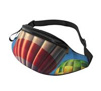Hot Air Balloons Fanny Pack for Men Women, Waterproof Sports Waist Bag Fashion Belt Bag Crossbody Bags Hip Bum Bag with Adjustable Strap Large Sling Bag Purse for Travel Hiking