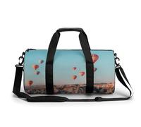 Hot Air Balloons Floating Over Cappadocia Gym Duffel Bag Sports Shoulder Backpack Travel Weekender Handbag for Men Women