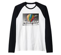 Hot Air Balloons Journey to The Unknown Raglan Baseball Tee