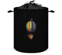 Hot Air Balloons Laundry Basket with Drawstring Collapsible Clothes Hamper Bag for Bedroom Bathroom