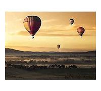 Hot Air Balloons Misty Morning Wall Art Print