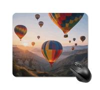 Hot Air Balloons Mouse Pad Square Laptop Mouse Mat Cute Computer Mousepad Keyboard Pad Non-Slip Desk Pads for Gaming Office Work Home 25 * 30cm