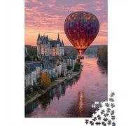 Hot Air Balloons over The Loire Valley 38x26cm/1000pcs Erwachsenenpuzzle - Erwachsenenpuzzle DIY-Puzzlespielzeug