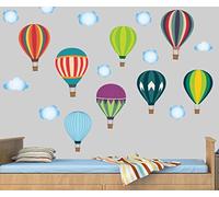 Hot Air Balloons - Pack of 18 - Wall Art Vinyl Printed Stickers