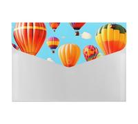 Hot Air Balloons Portable File Organizer with Multiple Pockets, Accordion Expanding Folder for Desk Supplies