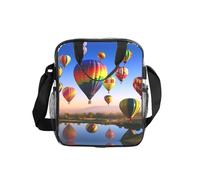 Hot Air Balloons Print Clear Pvc Waterproof Tote Transparent See Through Lunch Handbag,Travel Toiletry Bag,Women Men Work Shopping
