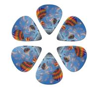Hot Air Balloons Printed Guitar Picks Plectrum,Guitar accessories,6pcs 0.46mm