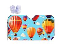 Hot Air Balloons Printing Car Windshield Sunshade-Thicken Bubble Block Heat and Sun UV Rays,Front Windshield,Sun Visor