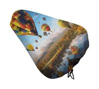 Hot Air Balloons Waterproof Bike Seat Cover with Drawstring