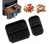 Hot Air Fryer Accessories, Pack of 2 Waffle Insert for Philips Airfryer 3000 Series NA350, Silicone Waffle Mould Accessories for Dual Basket 6L/3L, Hot Air Fryer Non-Stick, BPA-Free
