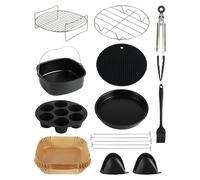 Hot Air Fryer Accessory Set 11 Pieces for COSORI Turboblaze XXL 6L, COSORI Turbo Tower Pro Smart 10.8L, Dual Battery, COSORI XXL 5.5L/6L/6.2L
