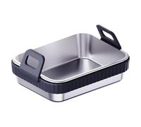 Hot Air Fryer Baking Pan - Rust Resistant Metal Roaster, High Temperature Steam Tray, Professional Food Grade Cookware, Kitchen Logistics | Holiday Barbecue Weekend Brunch