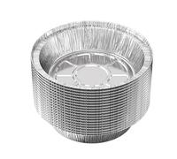 Hot Air Fryer Bowls, Pack of 50 Aluminium Foil Bowls, Oil-proof Round Inserts for Steamer Baskets, for Baking Accessories, Microwave, Baking, Restaurant, Kitchen, Meat