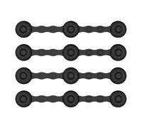 Hot Air Fryer Magnets, 4 Silicone Baking Papers with Secure Function, Magnetic Clips - for Cooking at Home, Meal Prep, Family Dinner, Restaurant, Camping, Student Dorm, Break Room