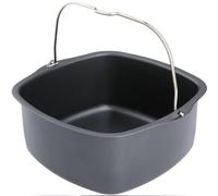 Hot Air Fryer Mould, Heat-Resistant Air Fryer Accessories, Reusable Cake Mould, Bread Baking Basket, Easy to Clean Iron Fryer Baking Mould, Air Fryer Accessories for HD9925, HD9860, HD9905 01 (22 cm)