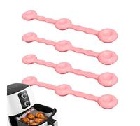 Hot Air Fryer Silicone Magnetic Clip | 4-Piece Heat-resistant Insert Holder | Magnetic Clip for Kitchen Home Cooking Meal Prep Family Dinner Restaurant Camping Student Dorm and Break Room
