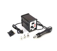 Hot Air Gun, Practical 700W Digital Adjustable Hot Air Gun Digital Hot Air Gun Adjustable Air Gun Tool with LED Indicator and 3 Nozzles UK Plug