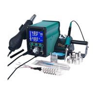 Hot Air Gun Soldering Station LCD Digital Display 500W Brushless Repair Tool Rapid Heating