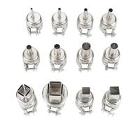 Hot Air Nozzle Hot Air Station Nozzles with 12Pcs and size 10 * 10mm crafted from Stainless Steel ranging from 3mm to 5mm MATERIAL Constructed stainless steel